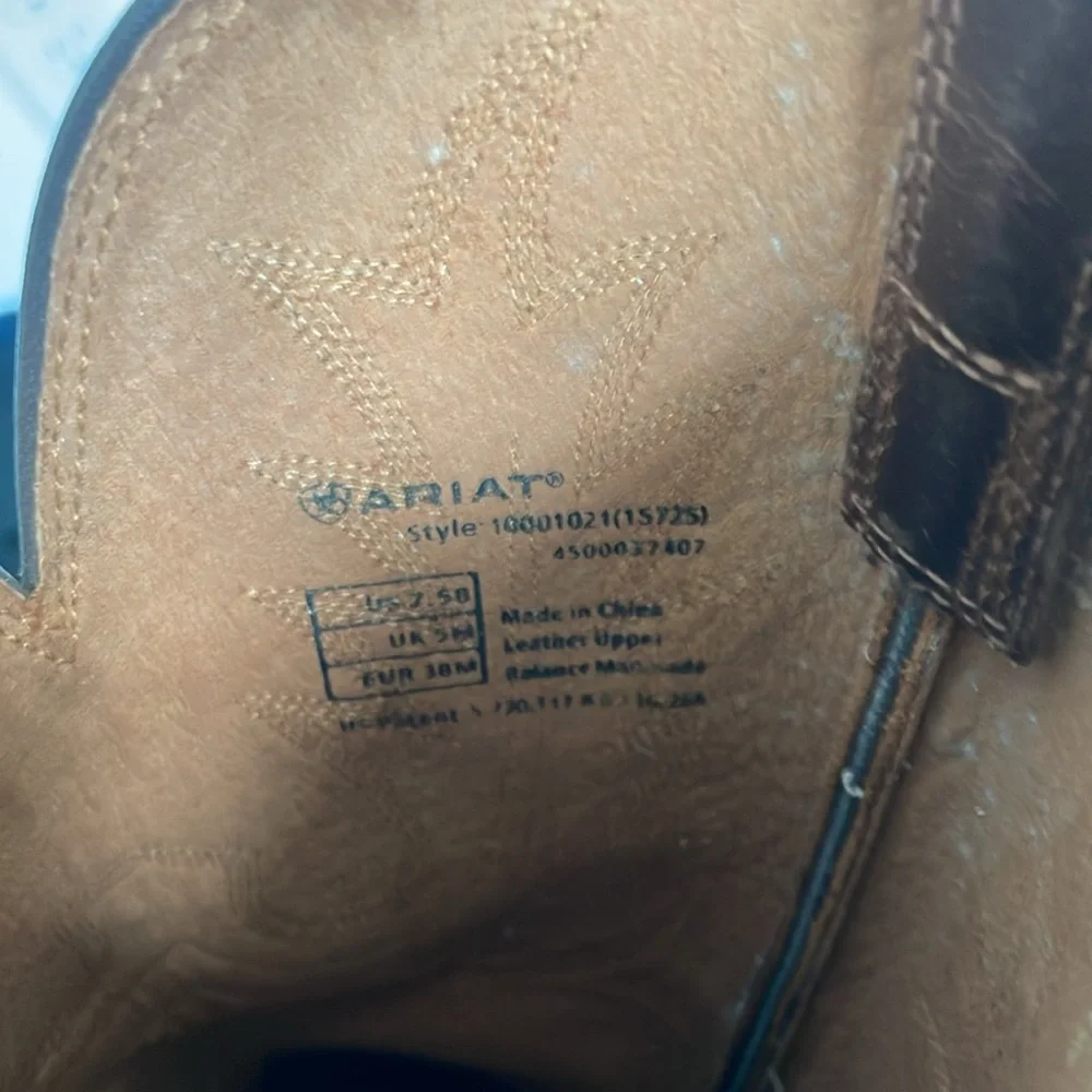 Ariat Women's Heritage R Toe Western Boot, Brown - Size 7.5 - Picture 4 of 5